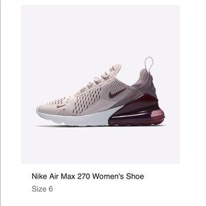 Nike airmax 270. New. In box. Size 6